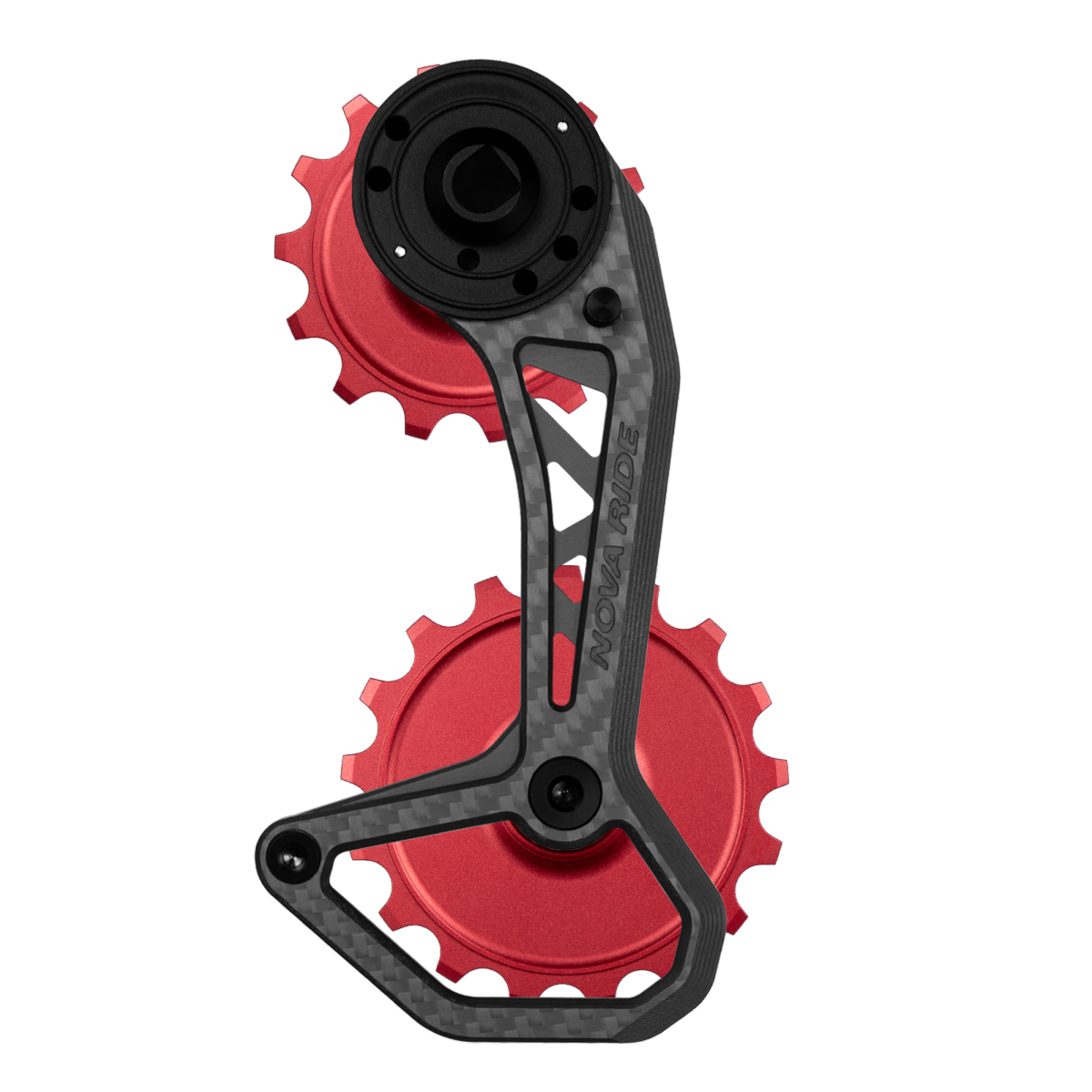 Chape dérailleur arrière carbone céramique Nova Ride CCD Evo S Sram AXS Rival Red Force 12v
