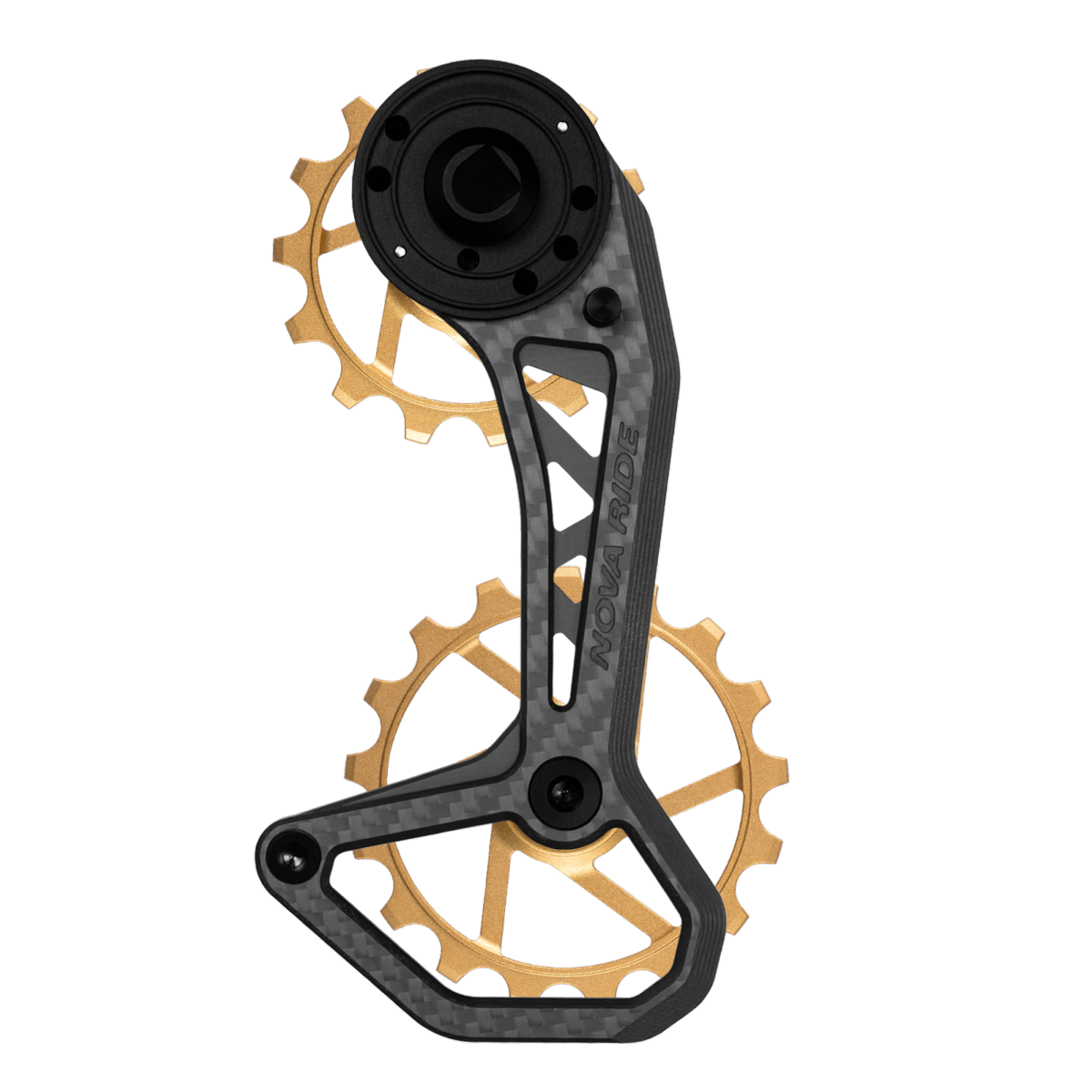 Chape dérailleur arrière carbone céramique Nova Ride CCD Evo Sram AXS Rival Red Force 12v