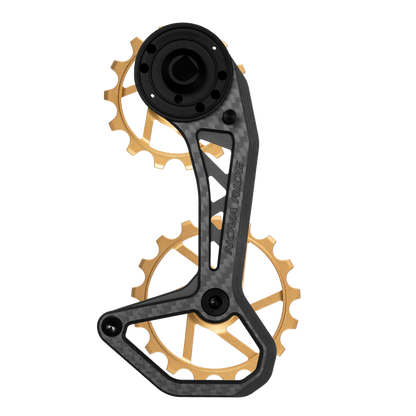 Chape dérailleur arrière carbone céramique Nova Ride CCD Evo Sram AXS Rival Red Force 12v