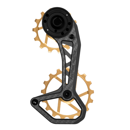 Chape dérailleur arrière carbone céramique Nova Ride CCD Evo Sram AXS Rival Red Force 12v