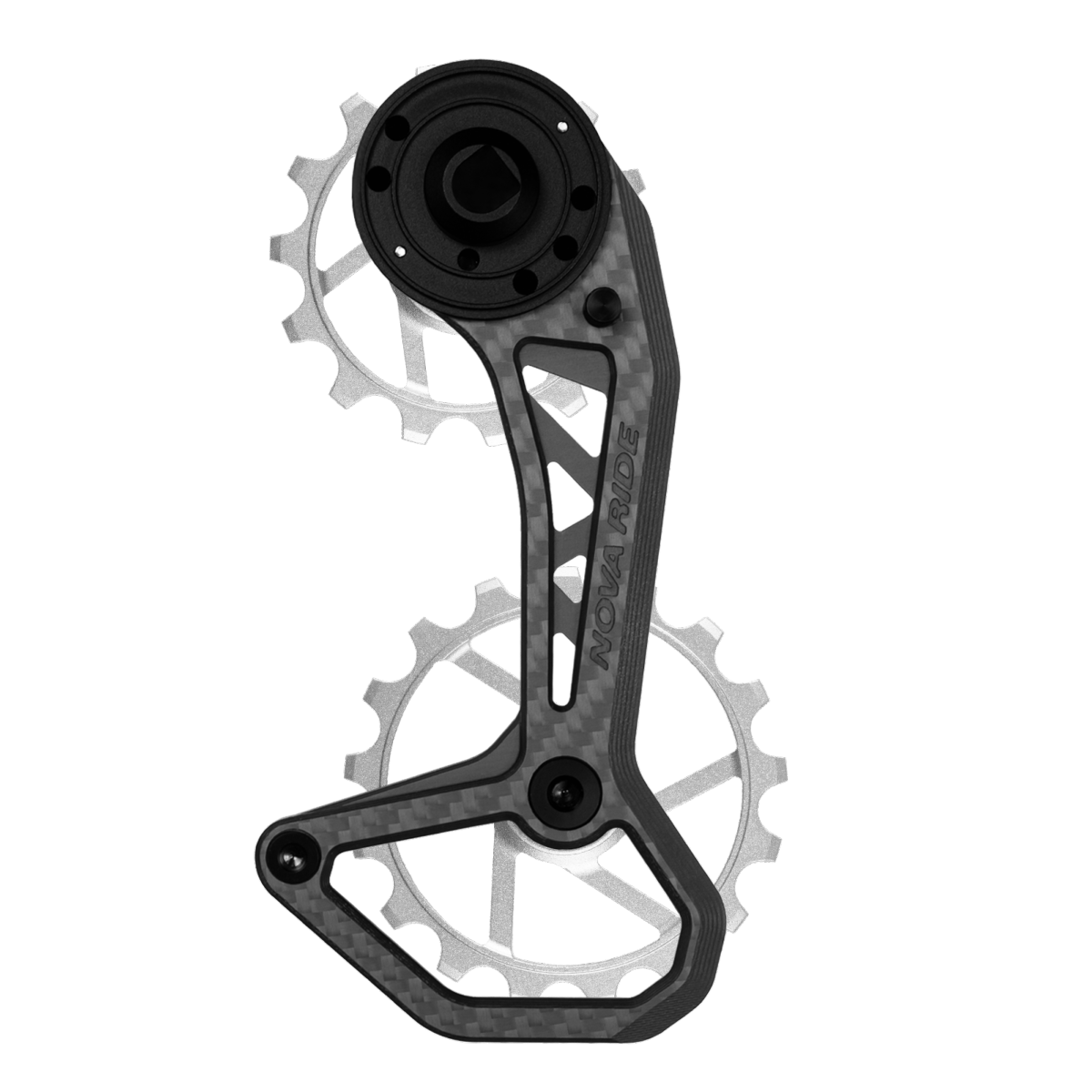 Chape dérailleur arrière carbone céramique Nova Ride CCD Evo Sram AXS Rival Red Force 12v