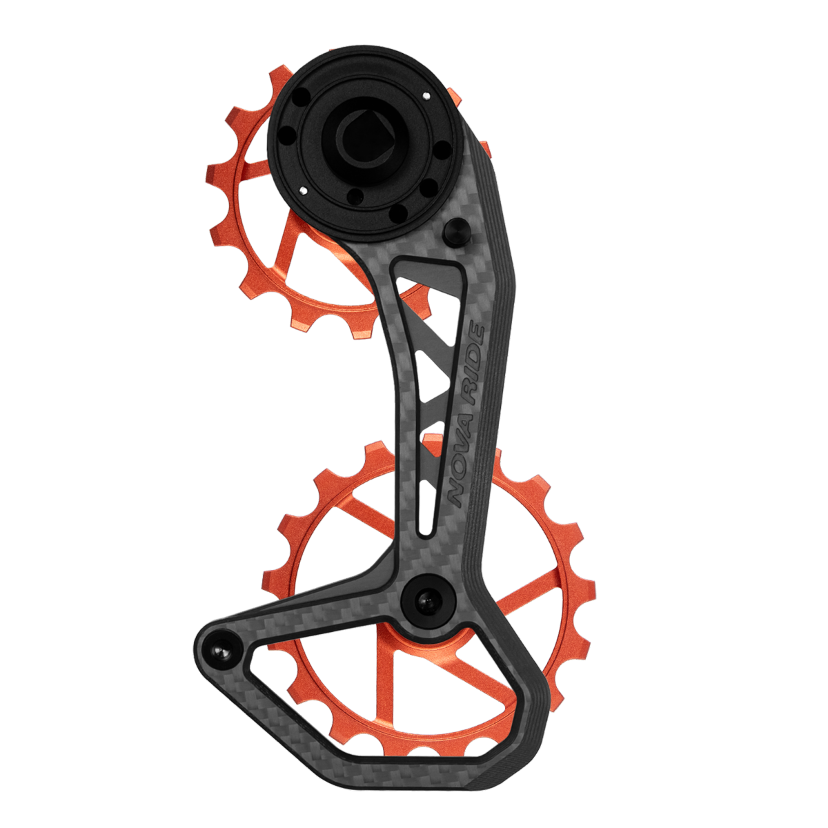 Chape dérailleur arrière carbone céramique Nova Ride CCD Evo Sram AXS Rival Red Force 12v