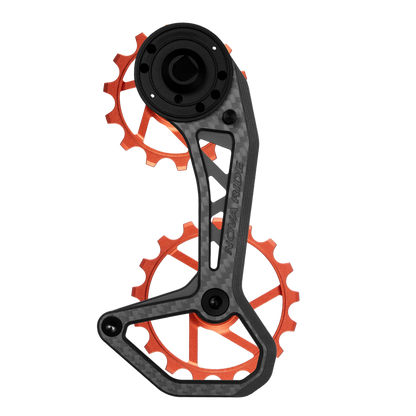 Chape dérailleur arrière carbone céramique Nova Ride CCD Evo Sram AXS Rival Red Force 12v