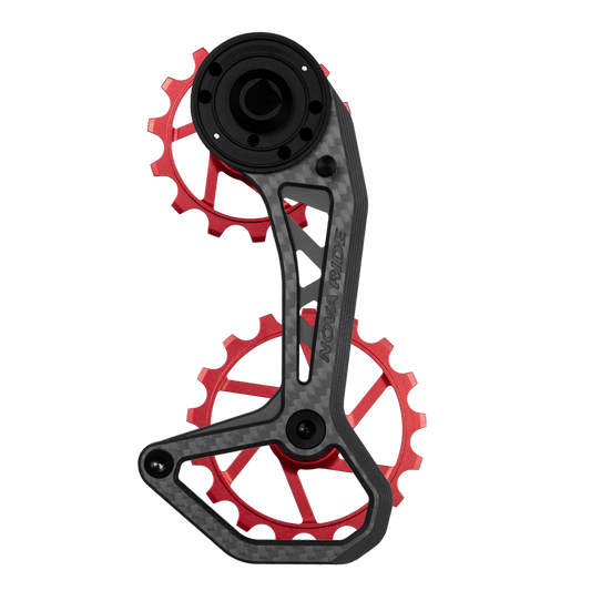 Chape dérailleur arrière carbone céramique Nova Ride CCD Evo Sram AXS Rival Red Force 12v