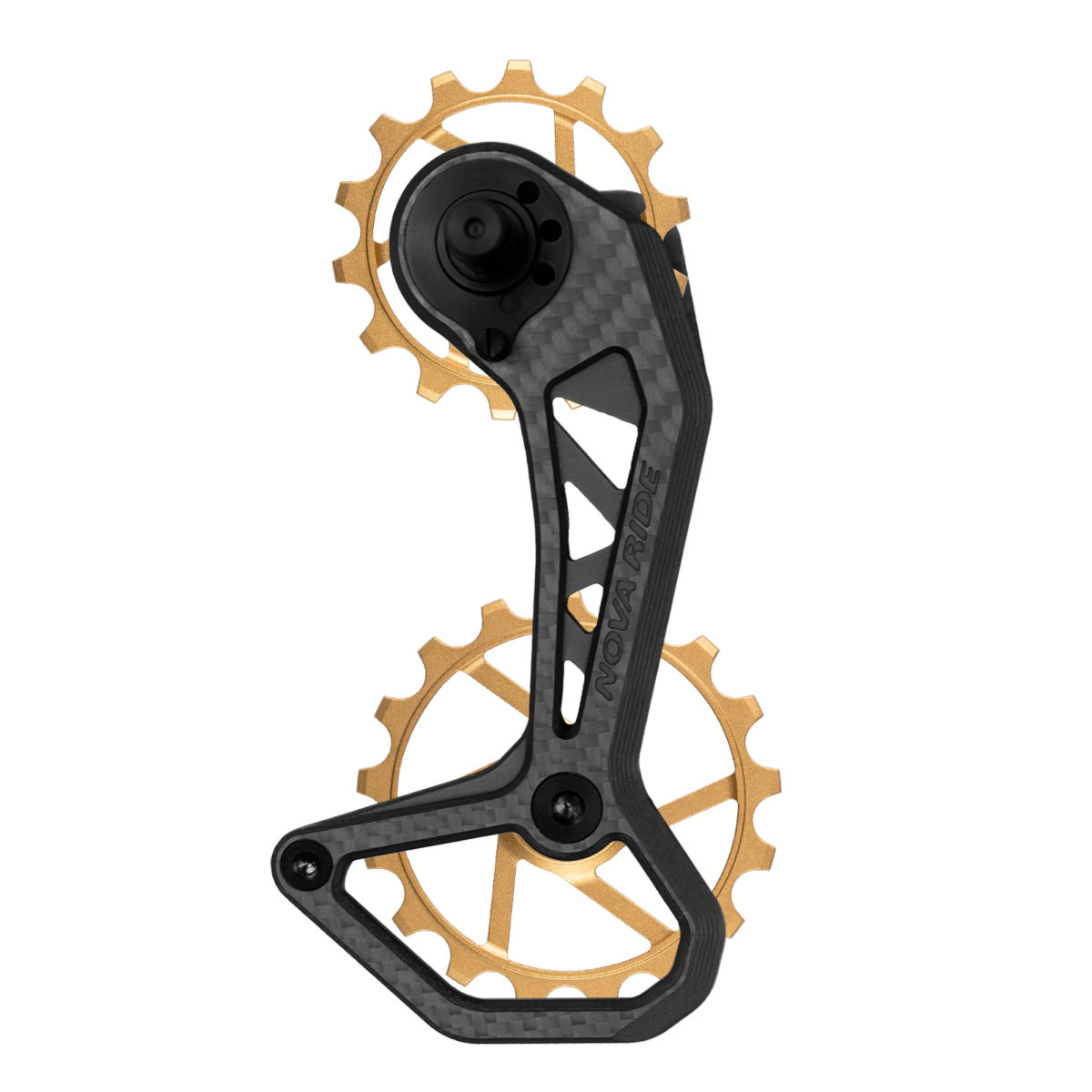 Chape dérailleur arrière carbone céramique Nova Ride CCD Evo Shimano Ultegra et Dura-Ace 12v