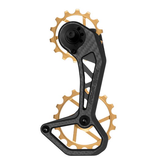 Chape dérailleur arrière carbone céramique Nova Ride CCD Evo Shimano Ultegra et Dura-Ace 12v