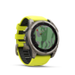 Montre GPS Garmin fēnix® 8 – 51 mm, Solar, Sapphire Sapphire, Titanium avec bracelet en silicone jaune/graphite