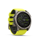 Montre GPS Garmin fēnix® 8 – 51 mm, Solar, Sapphire Sapphire, Titanium avec bracelet en silicone jaune/graphite