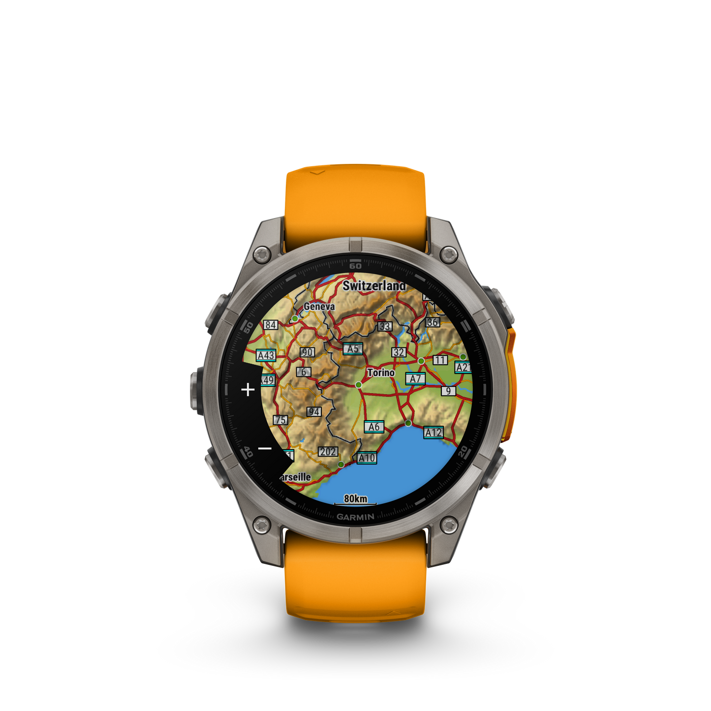 FENIX 8 AMOLED 47MM SAPPHIRE TITANIUM ORANGE
