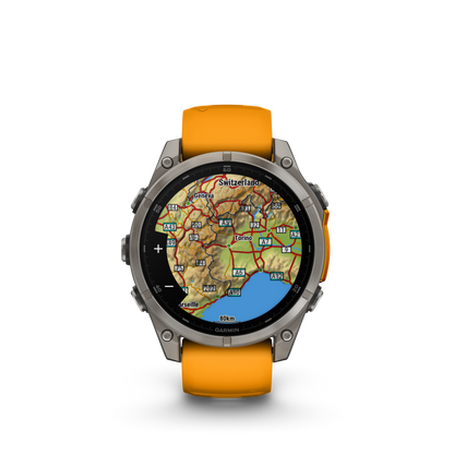 FENIX 8 AMOLED 47MM SAPPHIRE TITANIUM ORANGE