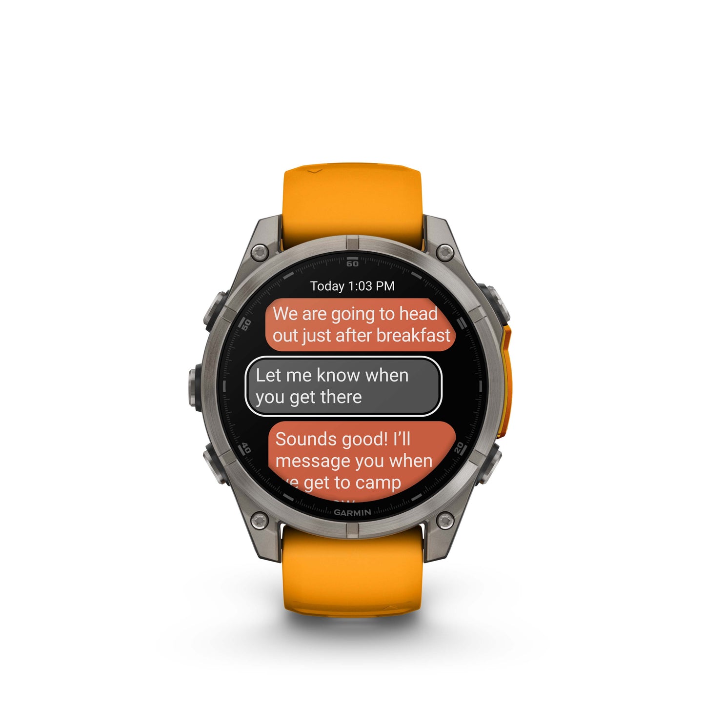 FENIX 8 AMOLED 47MM SAPPHIRE TITANIUM ORANGE