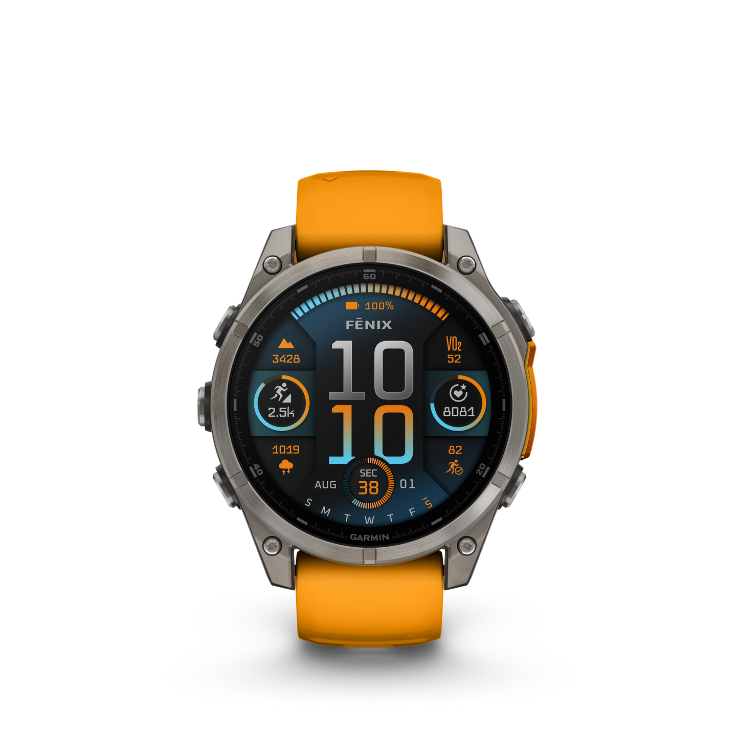 FENIX 8 AMOLED 47MM SAPPHIRE TITANIUM ORANGE