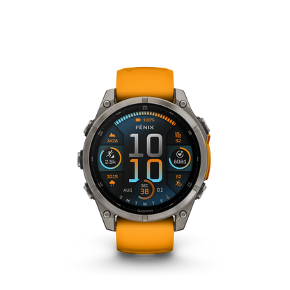 FENIX 8 AMOLED 47MM SAPPHIRE TITANIUM ORANGE