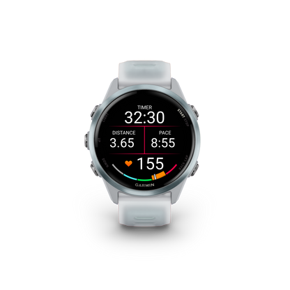 NEW  Forerunner 570 - 42mm Aluminium bleu ciel avec bracelet blanc translucide/bleu ciel