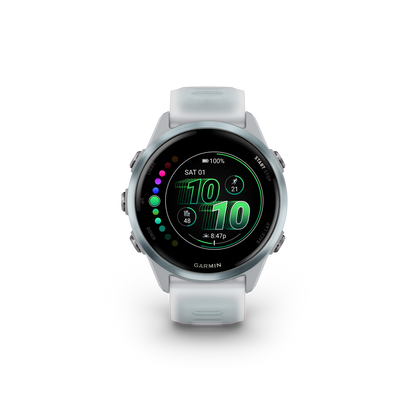 NEW  Forerunner 570 - 42mm Aluminium bleu ciel avec bracelet blanc translucide/bleu ciel