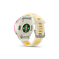 NEW  Forerunner 570 - 42mm Aluminium rose avec bracelet ivoire translucide/orange