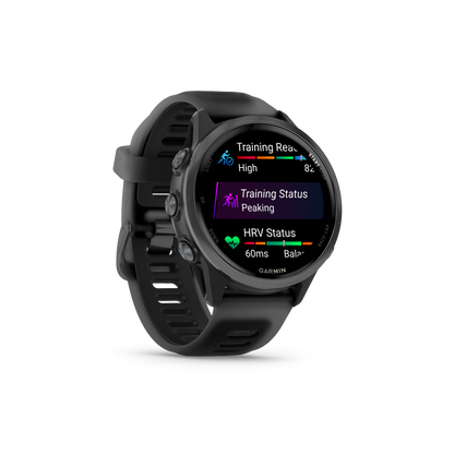 NEW Forerunner 570 - 42mm Aluminium Slate avec bracelet noir translucide/noir