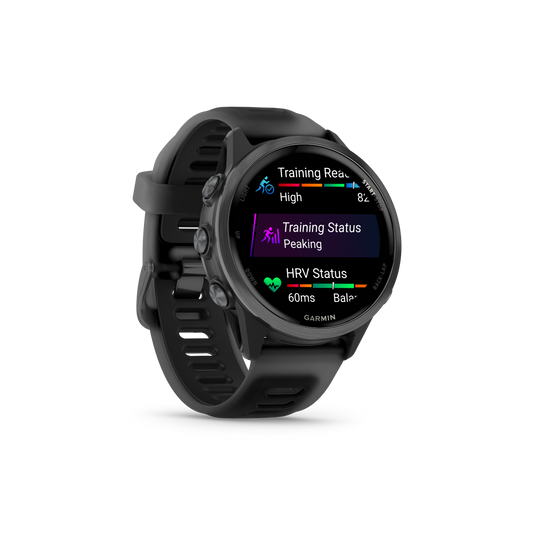 NEW Forerunner 570 - 42mm Aluminium Slate avec bracelet noir translucide/noir