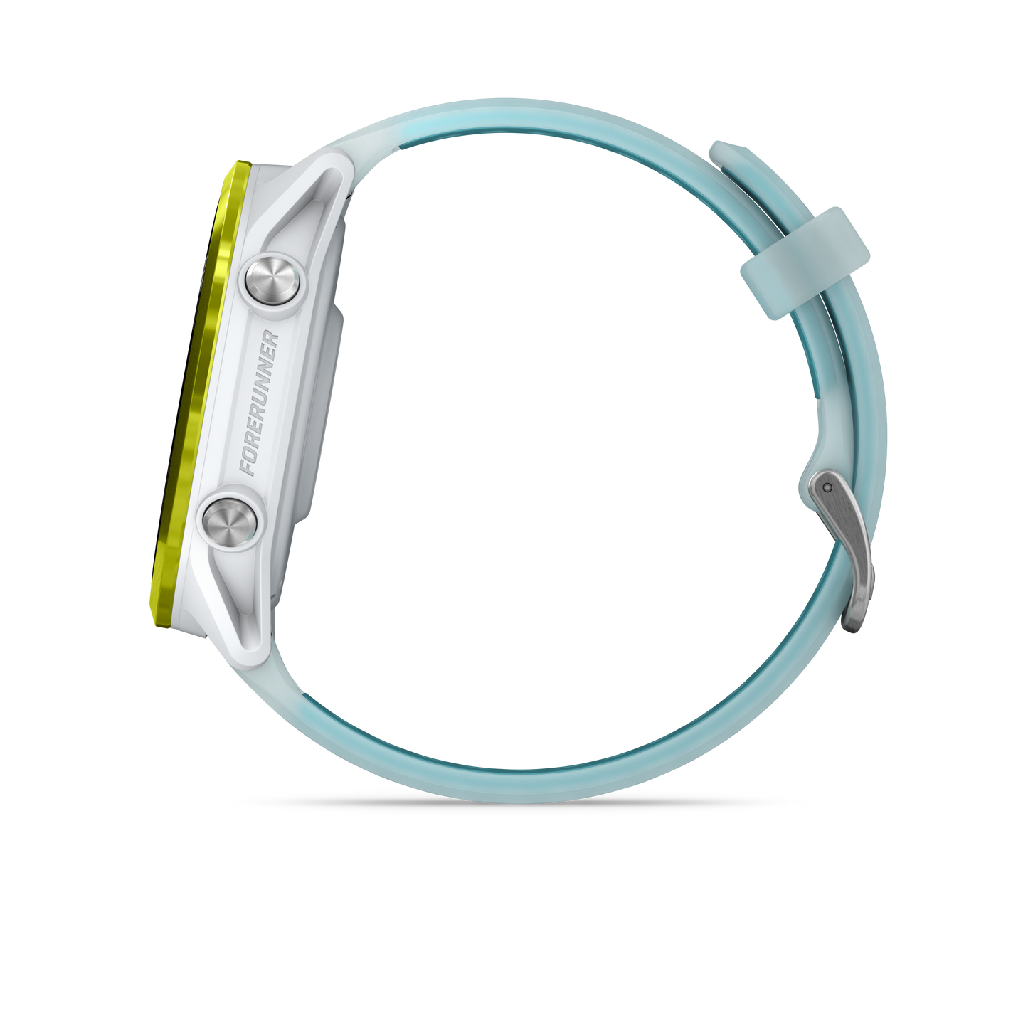 NEW Forerunner 570 - 47mm Aluminium jaune avec bracelet blanc translucide/Turquoise