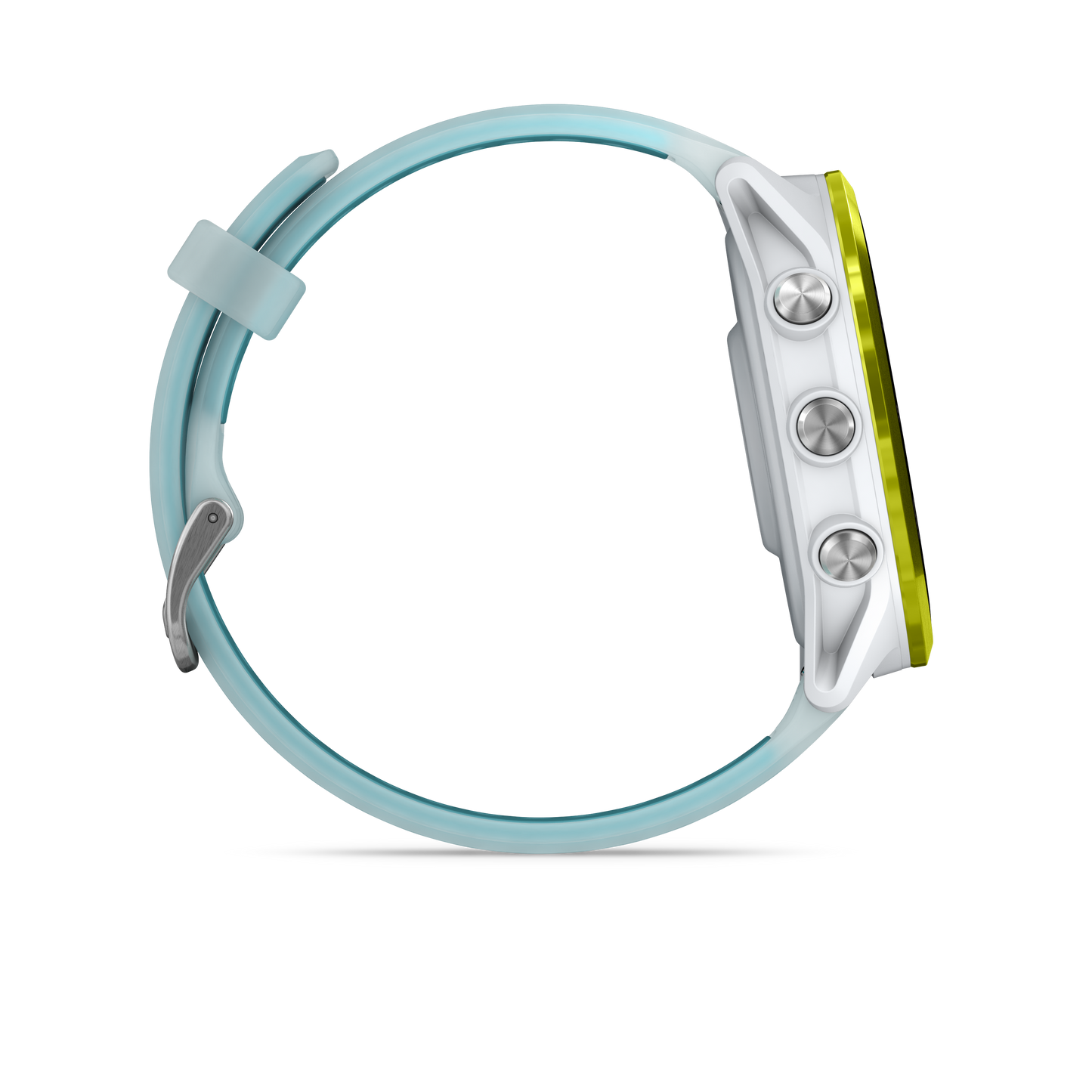 NEW Forerunner 570 - 47mm Aluminium jaune avec bracelet blanc translucide/Turquoise