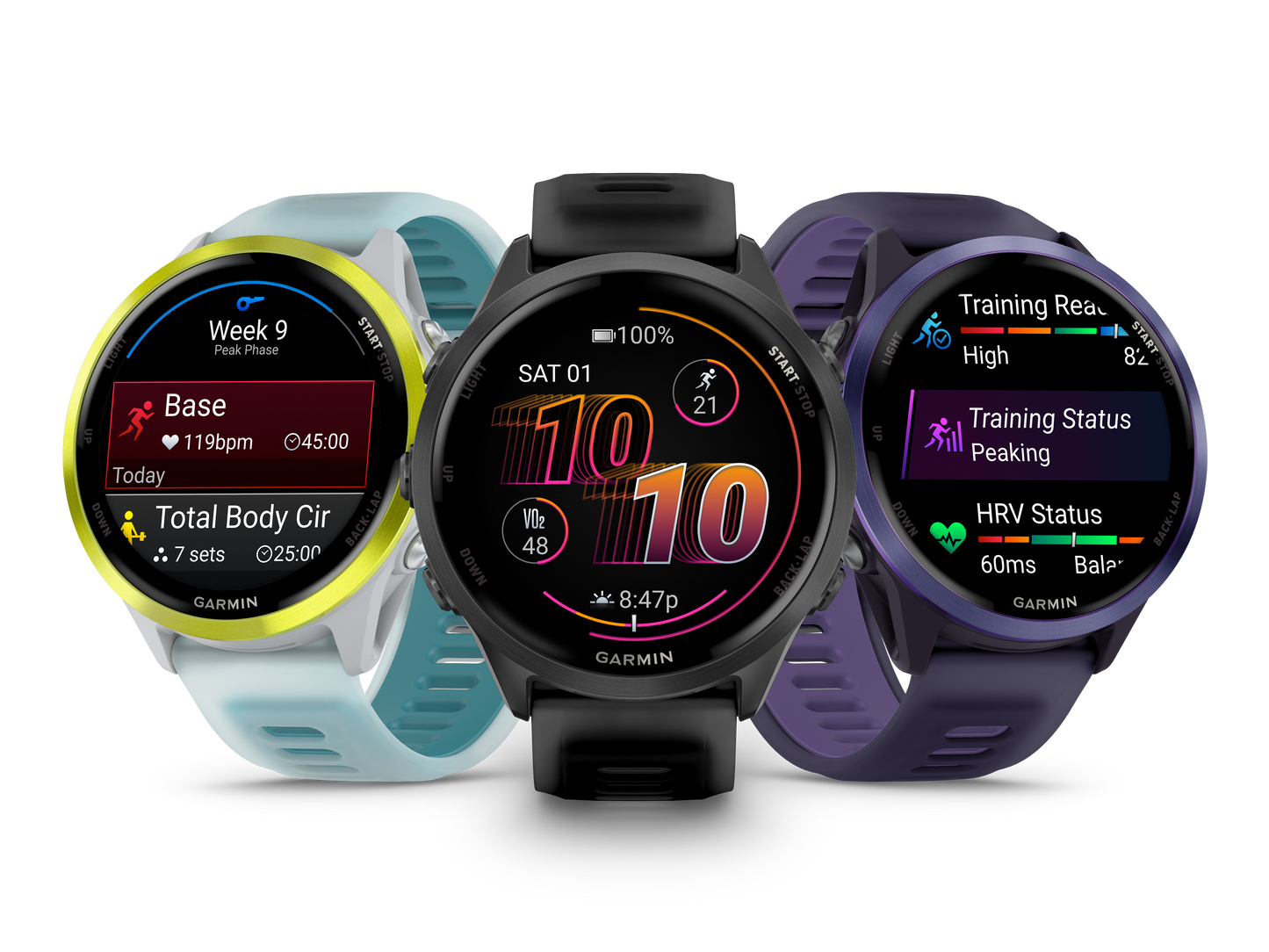 NEW Forerunner 570 - 47mm Aluminium indigo avec bracelet violet translucide/Indigo