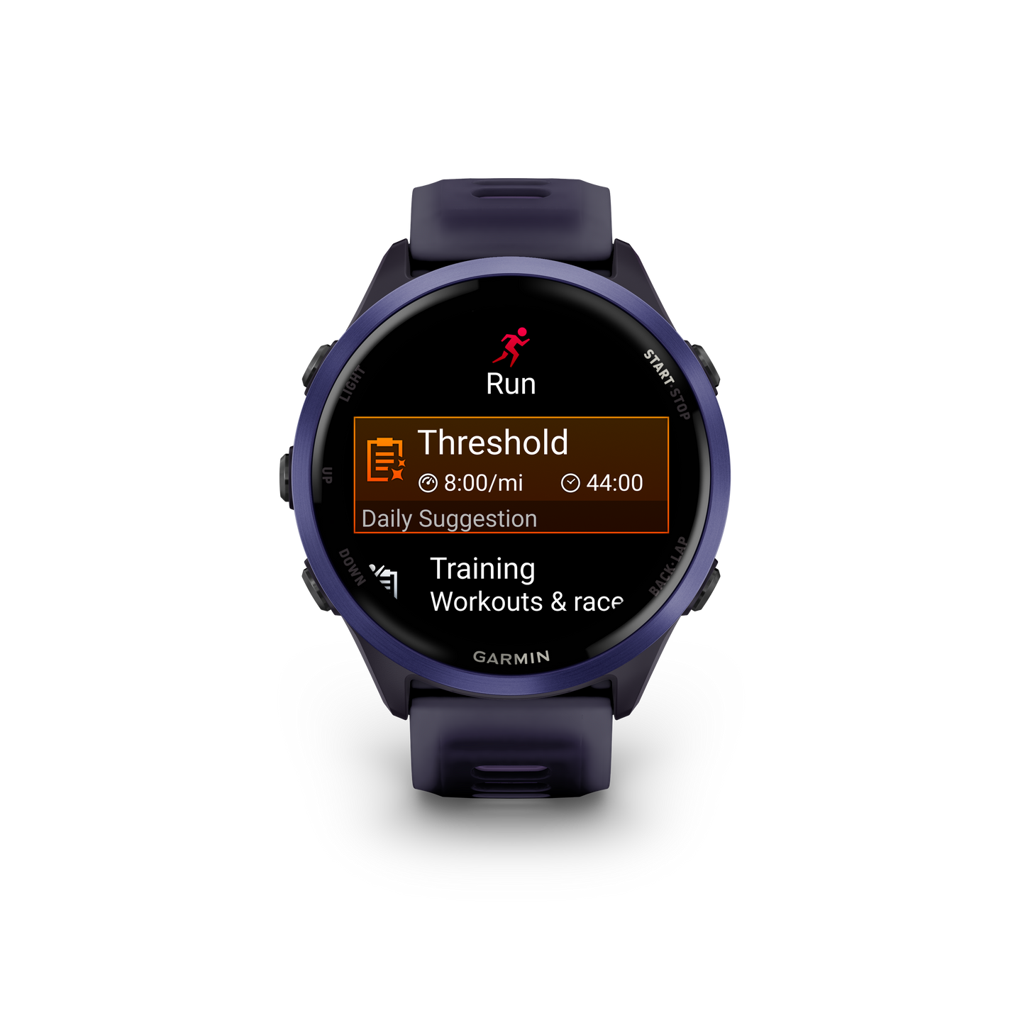 NEW Forerunner 570 - 47mm Aluminium indigo avec bracelet violet translucide/Indigo