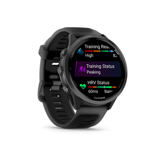 NEW Forerunner 570 - 47mm Aluminium Slate avec bracelet noir translucide/noir