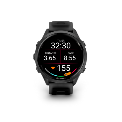 NEW Forerunner 570 - 47mm Aluminium Slate avec bracelet noir translucide/noir