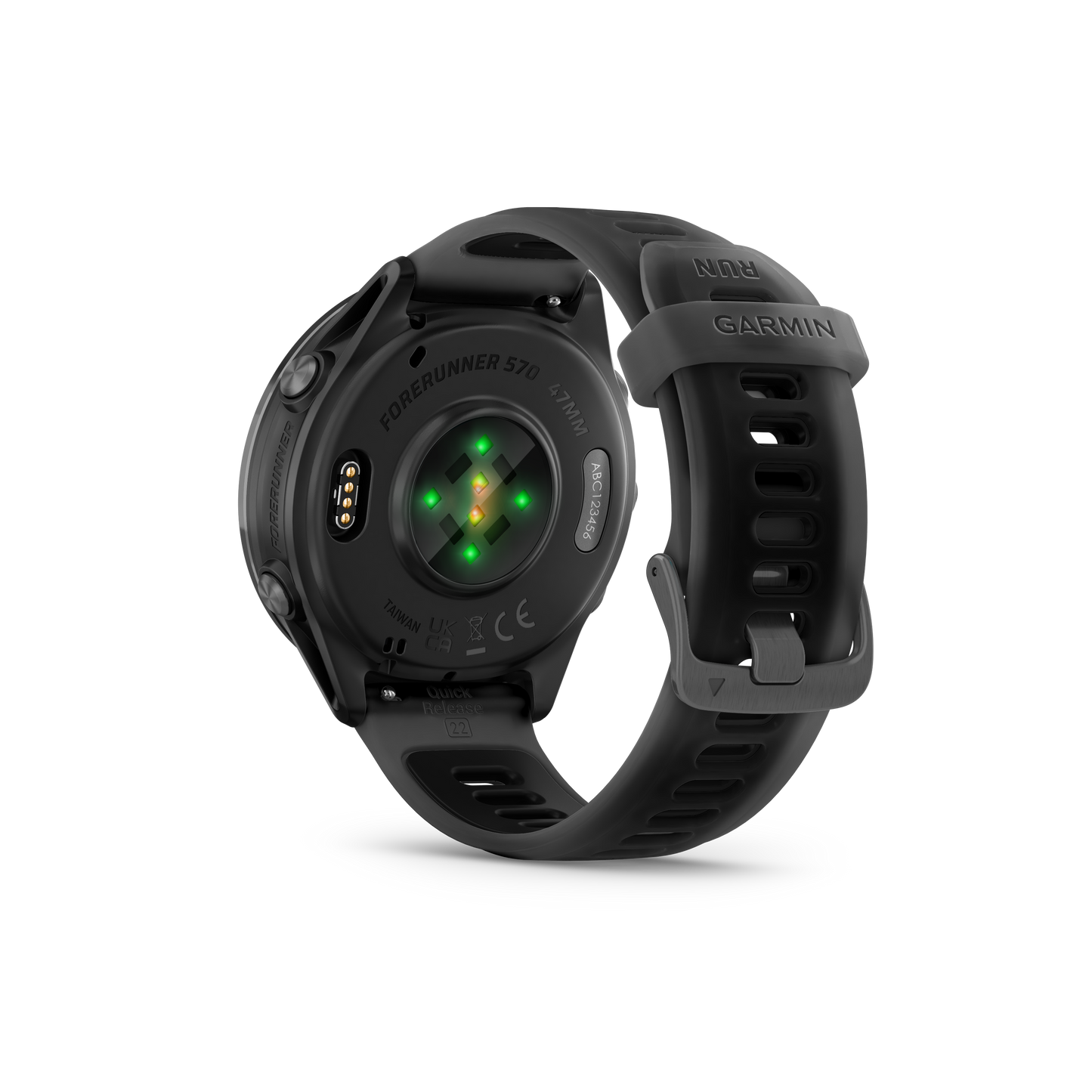 NEW Forerunner 570 - 47mm Aluminium Slate avec bracelet noir translucide/noir