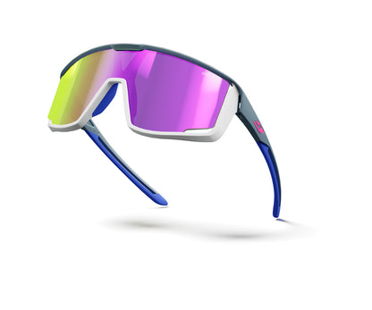 Lunettes vélo Julbo Fury Gris Foncé / Gris Clair / Bleu - Spectron 3  2025