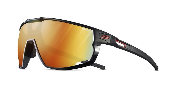 Lunettes vélo photochromiques Julbo Rush Noir Rouge  REACTIV 1-3 Light Amplifier