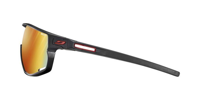 Lunettes vélo photochromiques Julbo Rush Noir Rouge  REACTIV 1-3 Light Amplifier