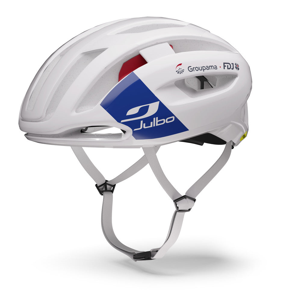 Casque vélo route Julbo Finisher EVO Blanc Groupama FDJ Mips 2025