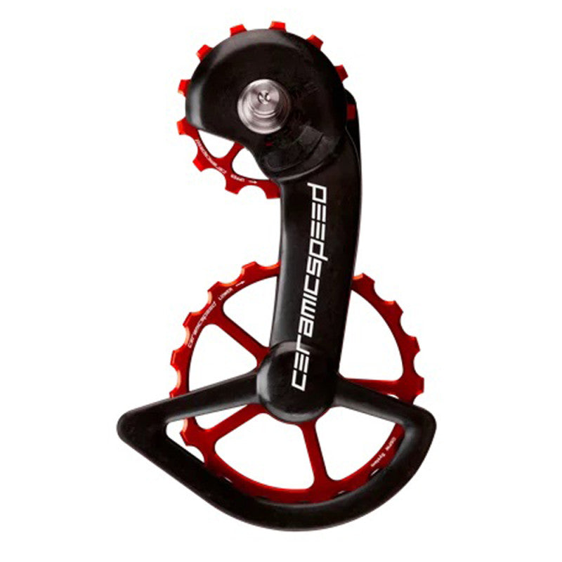 Chape dérailleur CeramicSpeed OSPW System Coated pour Shimano 11v rouge