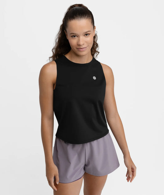 Débardeur trail running femme Volt Black