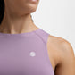 Débardeur crop top trail running femme Phoenix Lilac