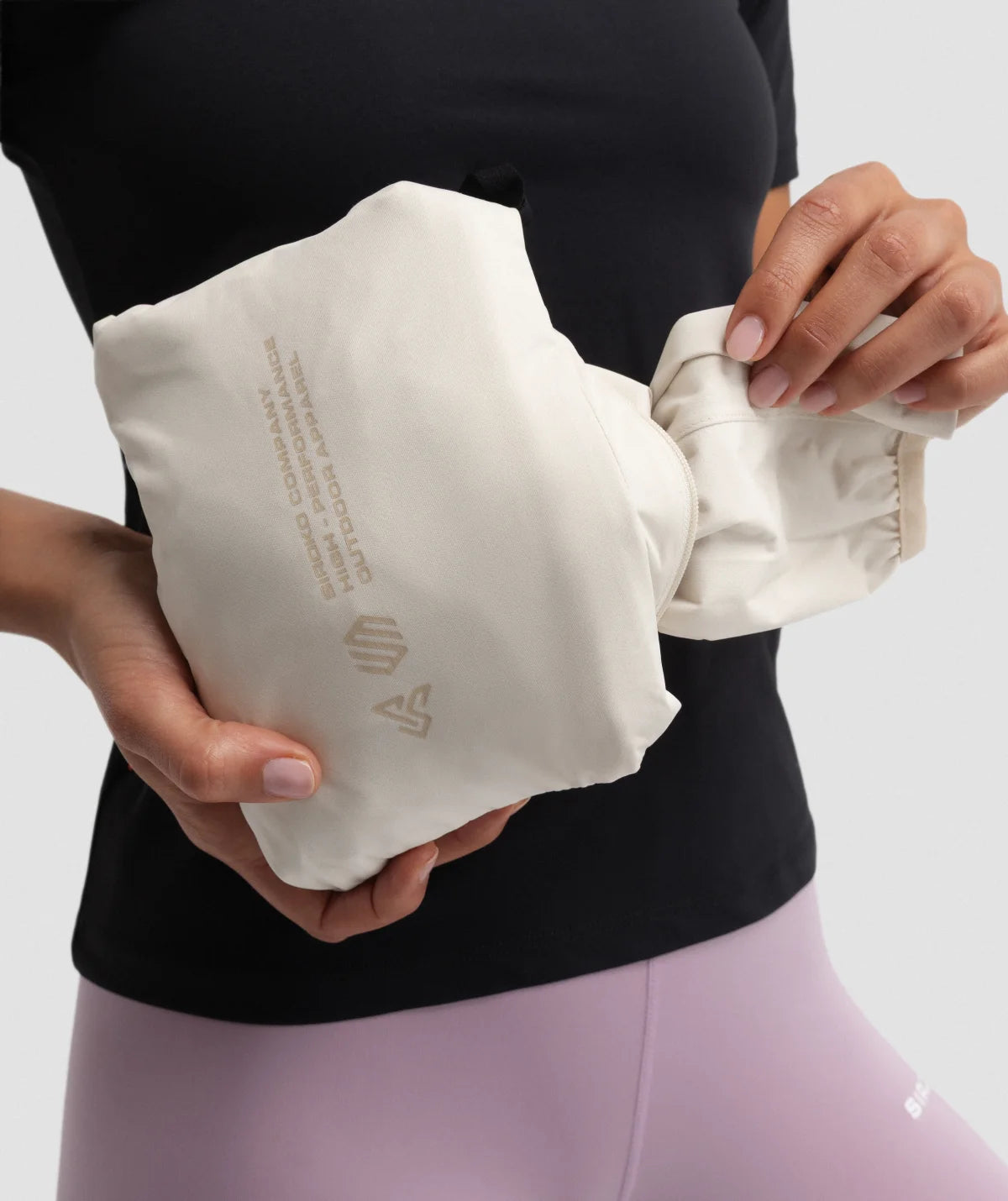 Veste randonnée imperméable ultralégère femme Velora Sand