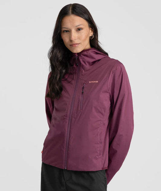 Veste randonnée imperméable ultralégère femme Velora Purple