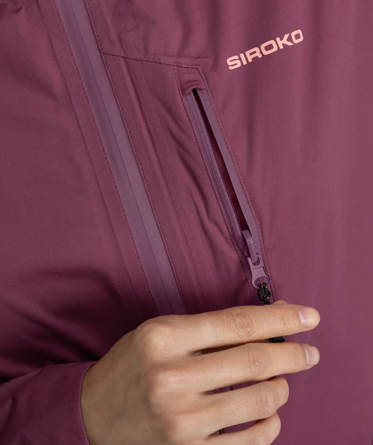 Veste randonnée imperméable ultralégère femme Velora Purple