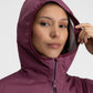 Veste randonnée imperméable ultralégère femme Velora Purple
