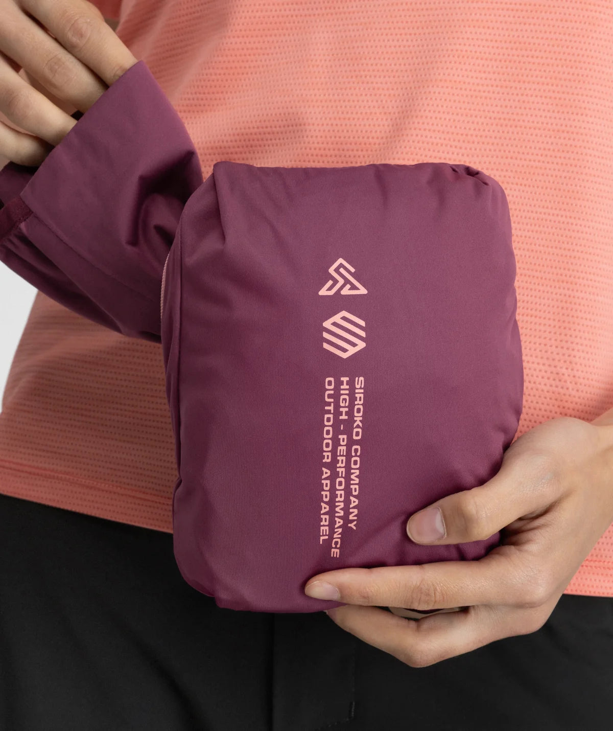 Veste randonnée imperméable ultralégère femme Velora Purple