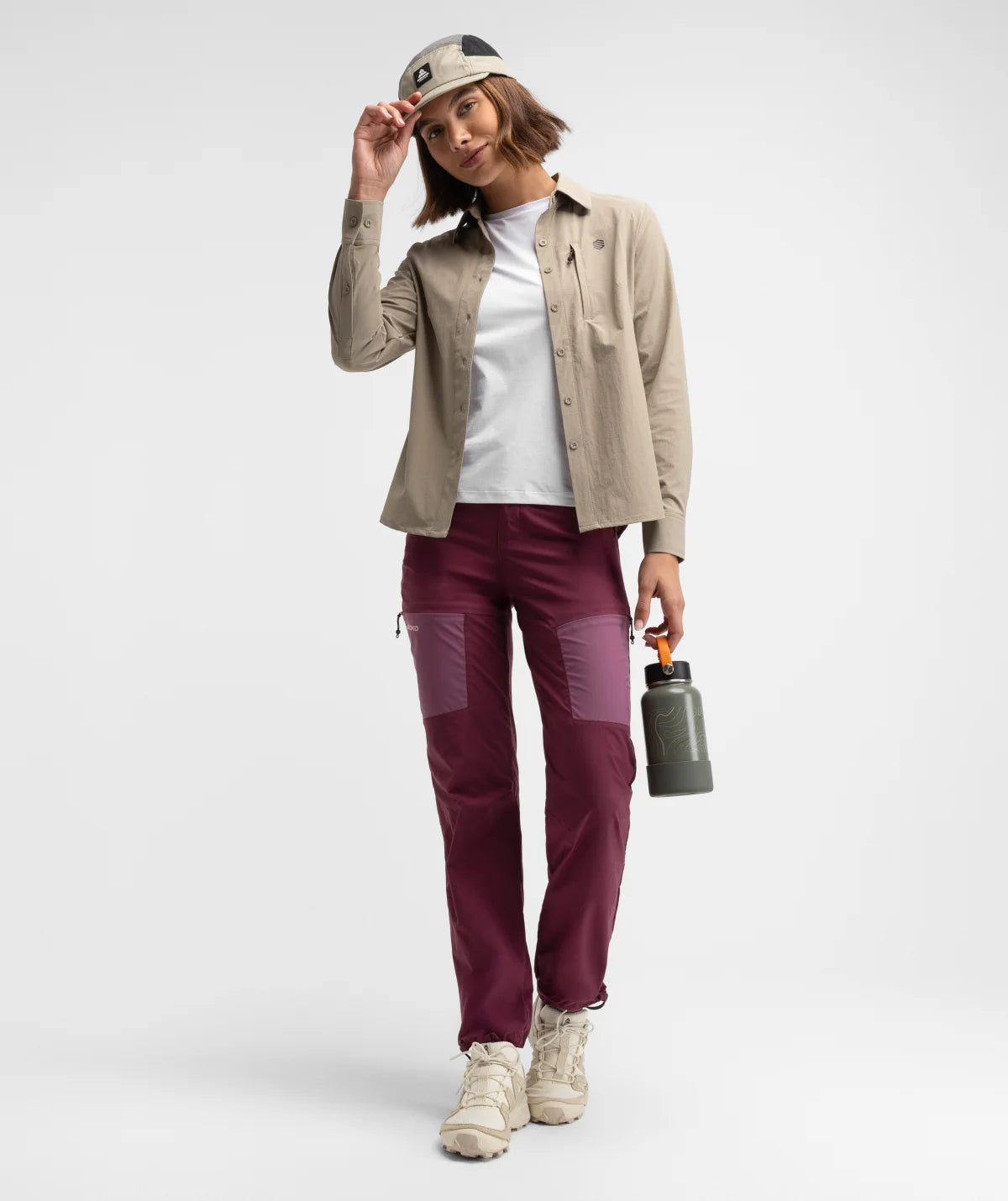 Pantalon randonnée léger femme Vortex Purple