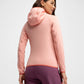 Veste polaire légère à capuche randonnée femme Ember Pink