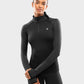 Pull running demi-zip femme Center Black