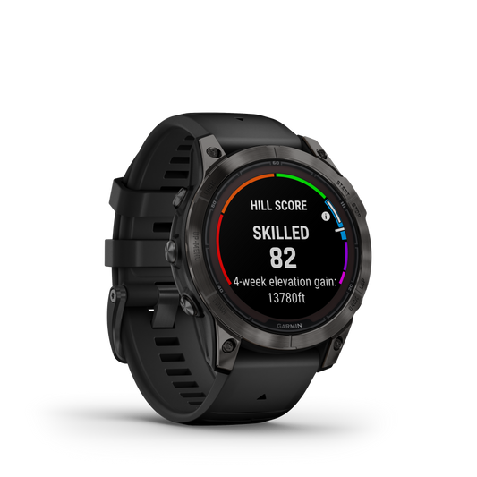 fēnix®  7 Pro Sapphire Solar Edition Titane avec revêtement en Carbon Gray DLC et bracelet noir