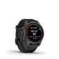 fēnix®  7S Pro Sapphire Solar Edition Titane avec revêtement Carbon Gray DLC et bracelet noir