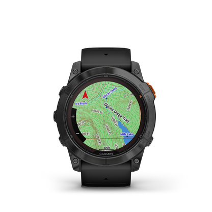 fēnix® 7X Pro – Solar Edition Gray avec bracelet noir