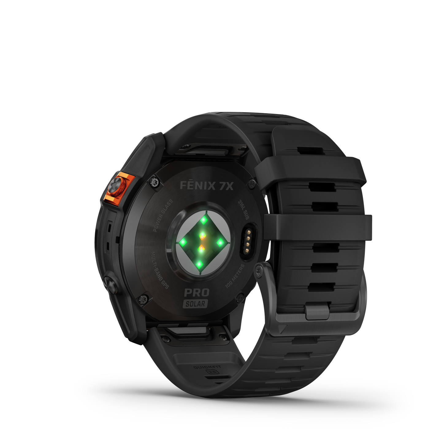 fēnix® 7X Pro – Solar Edition Gray avec bracelet noir