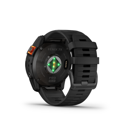 fēnix® 7X Pro – Solar Edition Gray avec bracelet noir