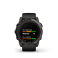 fēnix® 7X Pro – Sapphire Solar Edition Titane avec revêtement en Carbon Gray DLC et bracelet noir